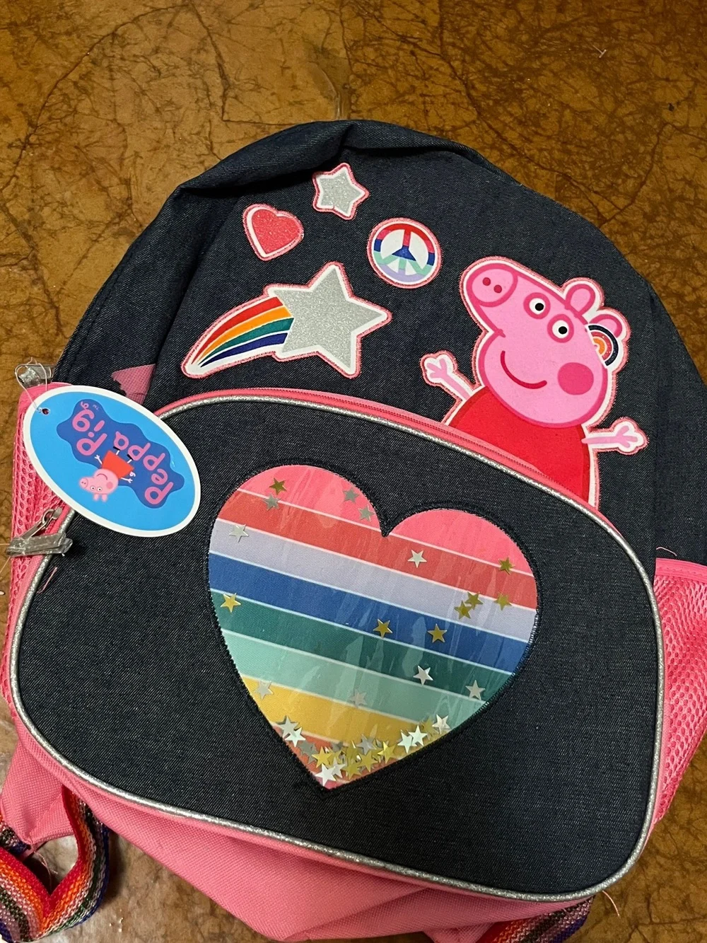 NWT Peppa Pig Kids Rainbow 🌈 Backpack